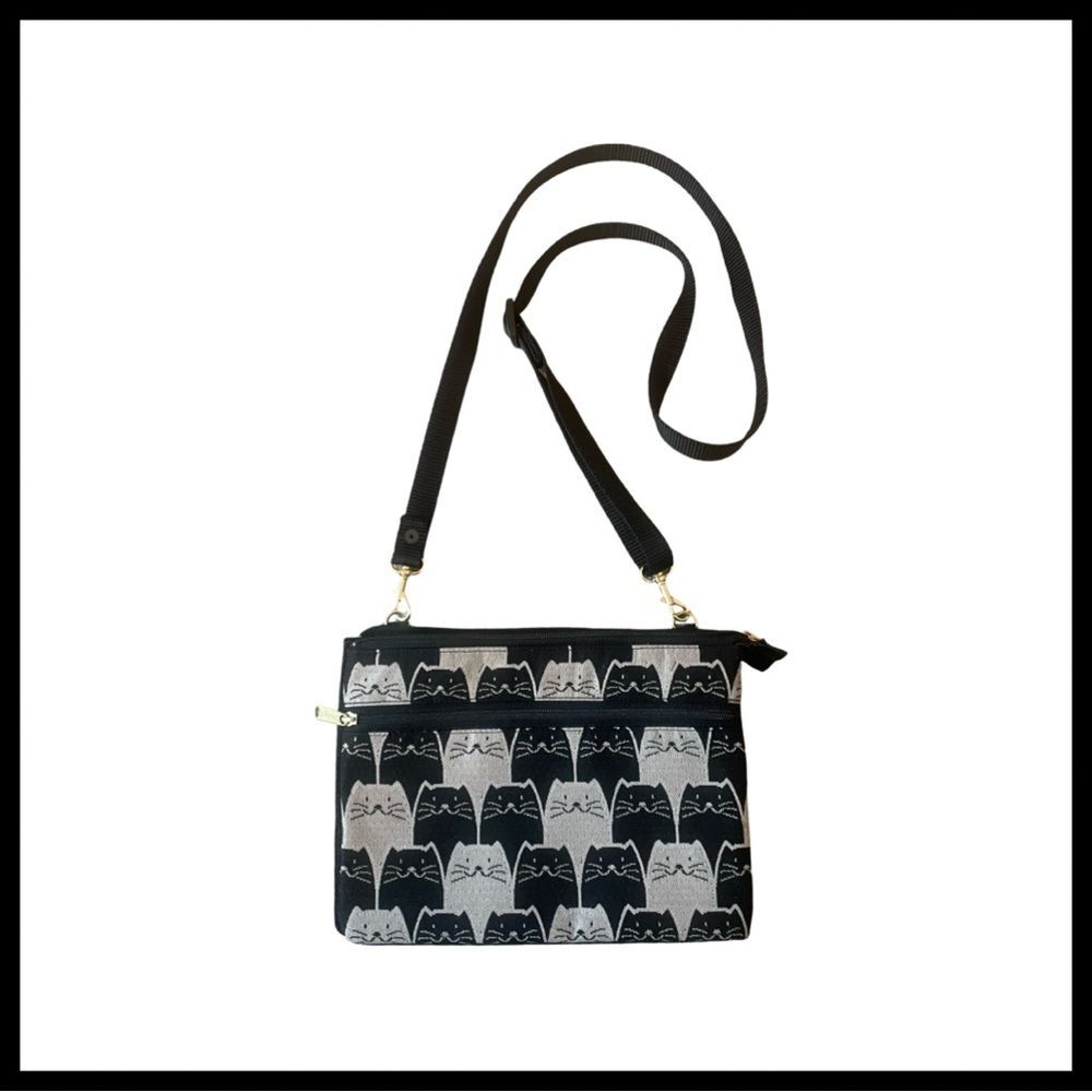 Danny K Cat Print Danny Pack Crossbody Bag
